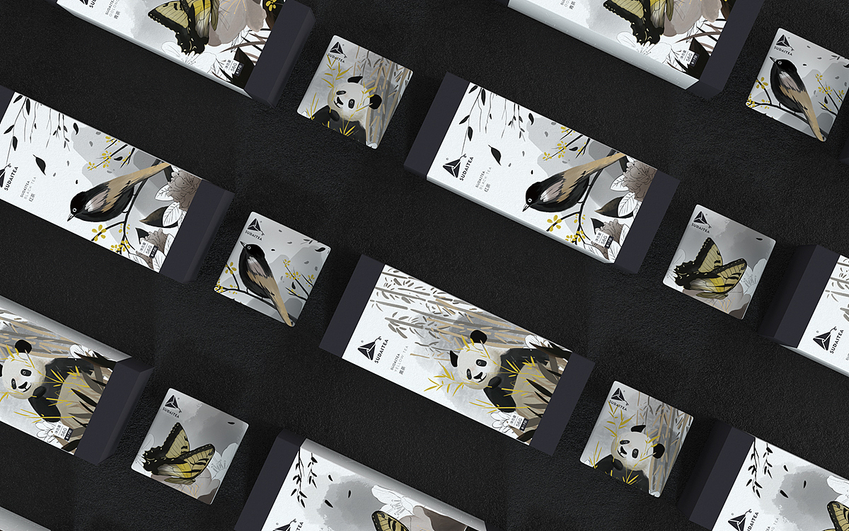 动物形象茶叶包装