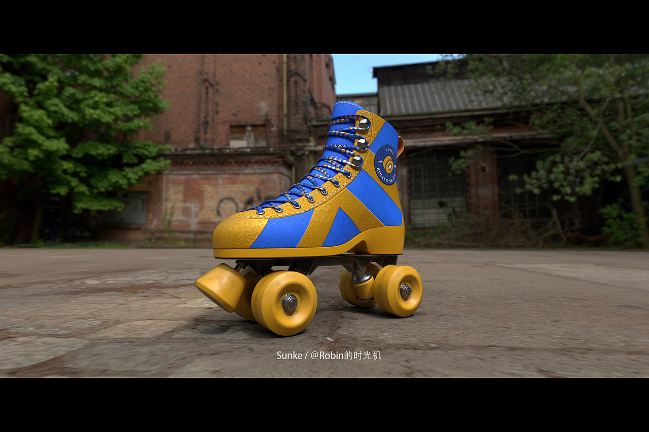 Substance Painter 溜冰鞋材质制作+四大渲染器对比