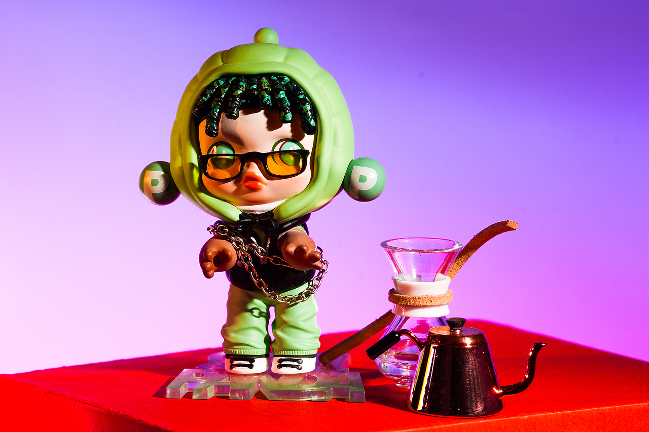 popmart泡泡玛特skullpanda系列sp人生如戏盲盒手办