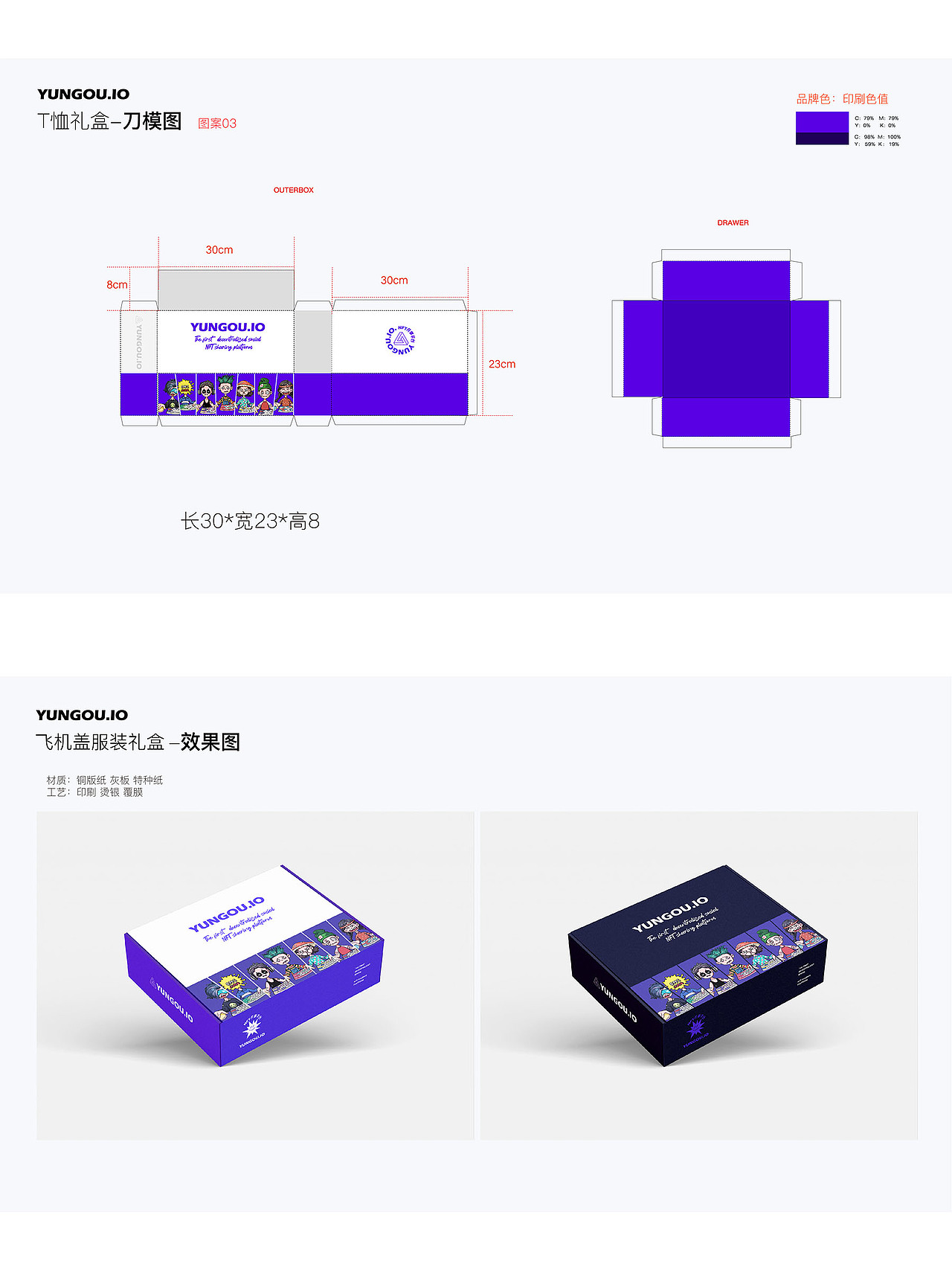 NFT品牌形象应用-飞机盖礼盒