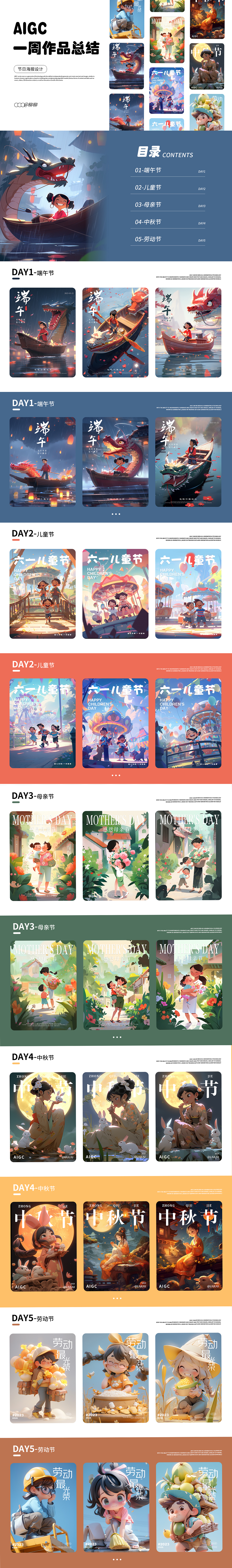 AIGC一周总结(节日海报系列)