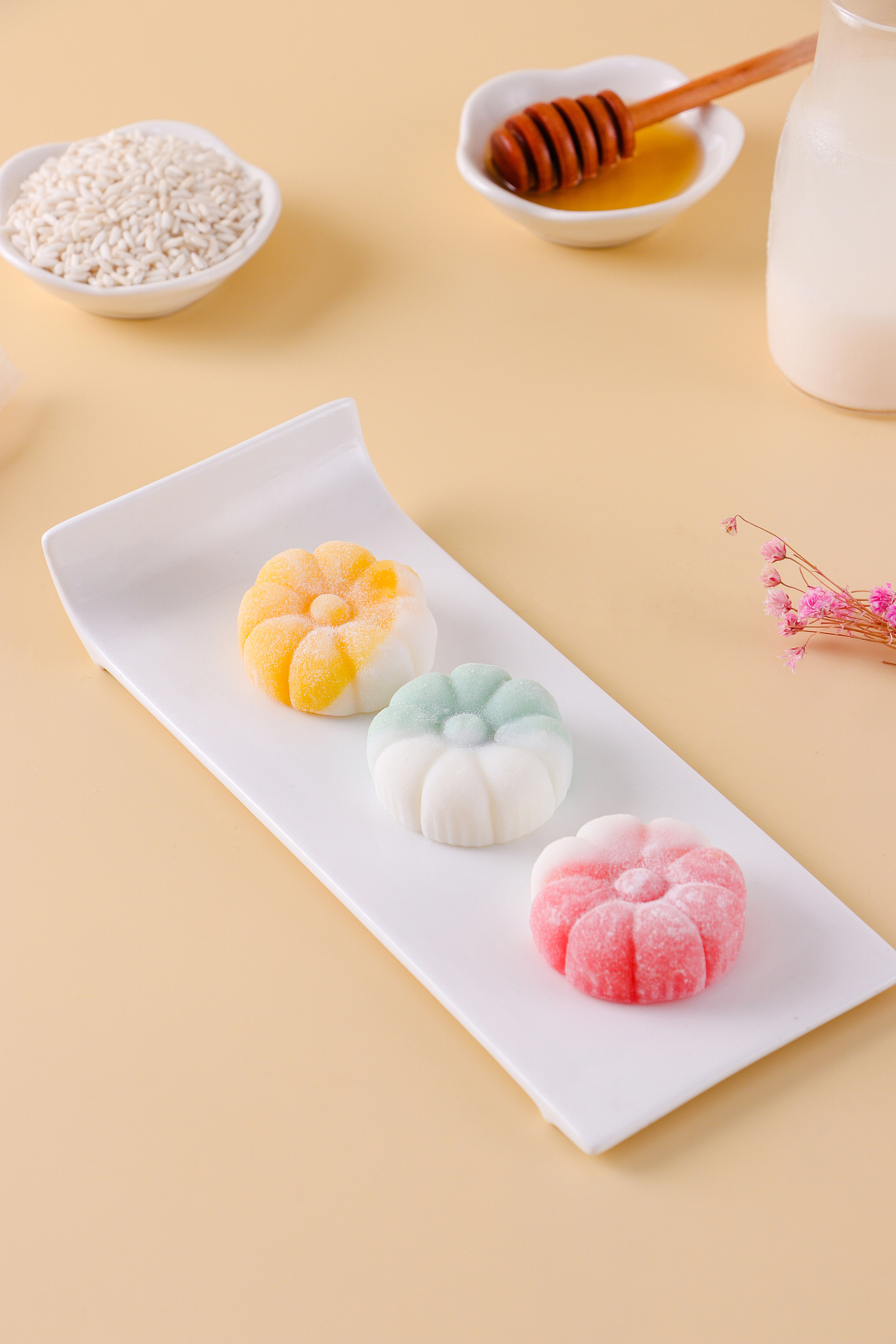 爆浆冰皮饼 网红流心冰皮月饼麻薯流心馅饼茶点小零食