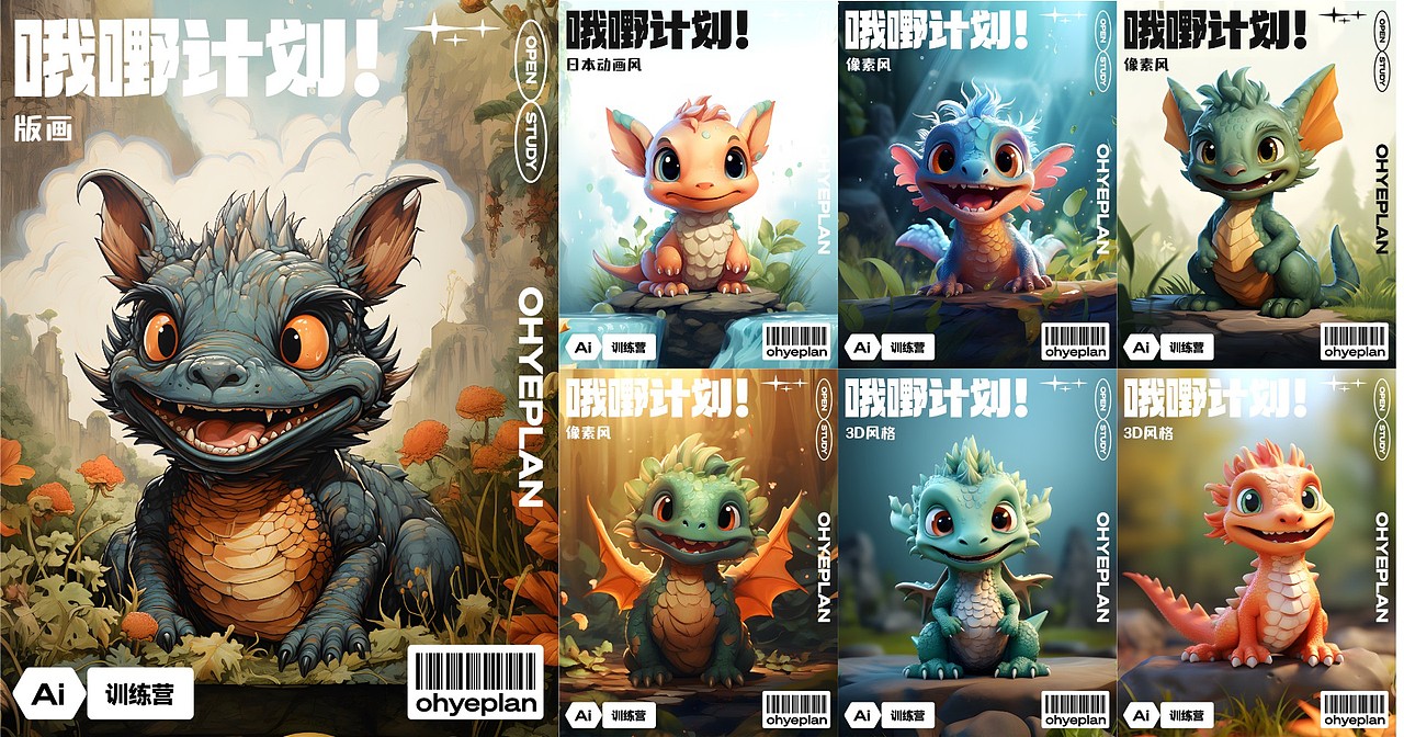 再见2023，作品回顾（中）（图ZMzU5Mjk4ODgw） - AI作品 - 站酷设计师小筱曼原创素材 - 站酷ZCOOL