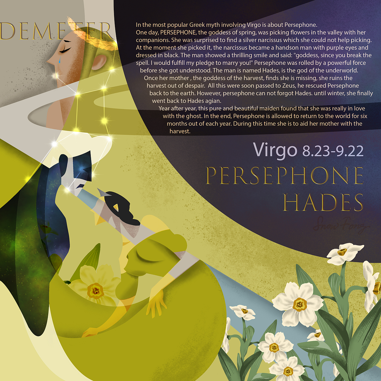 星座主题插画设计（图ZMzUwNjQ1OTIw） - 创作习作 - 站酷设计师细细雪啦原创素材 - 站酷ZCOOL