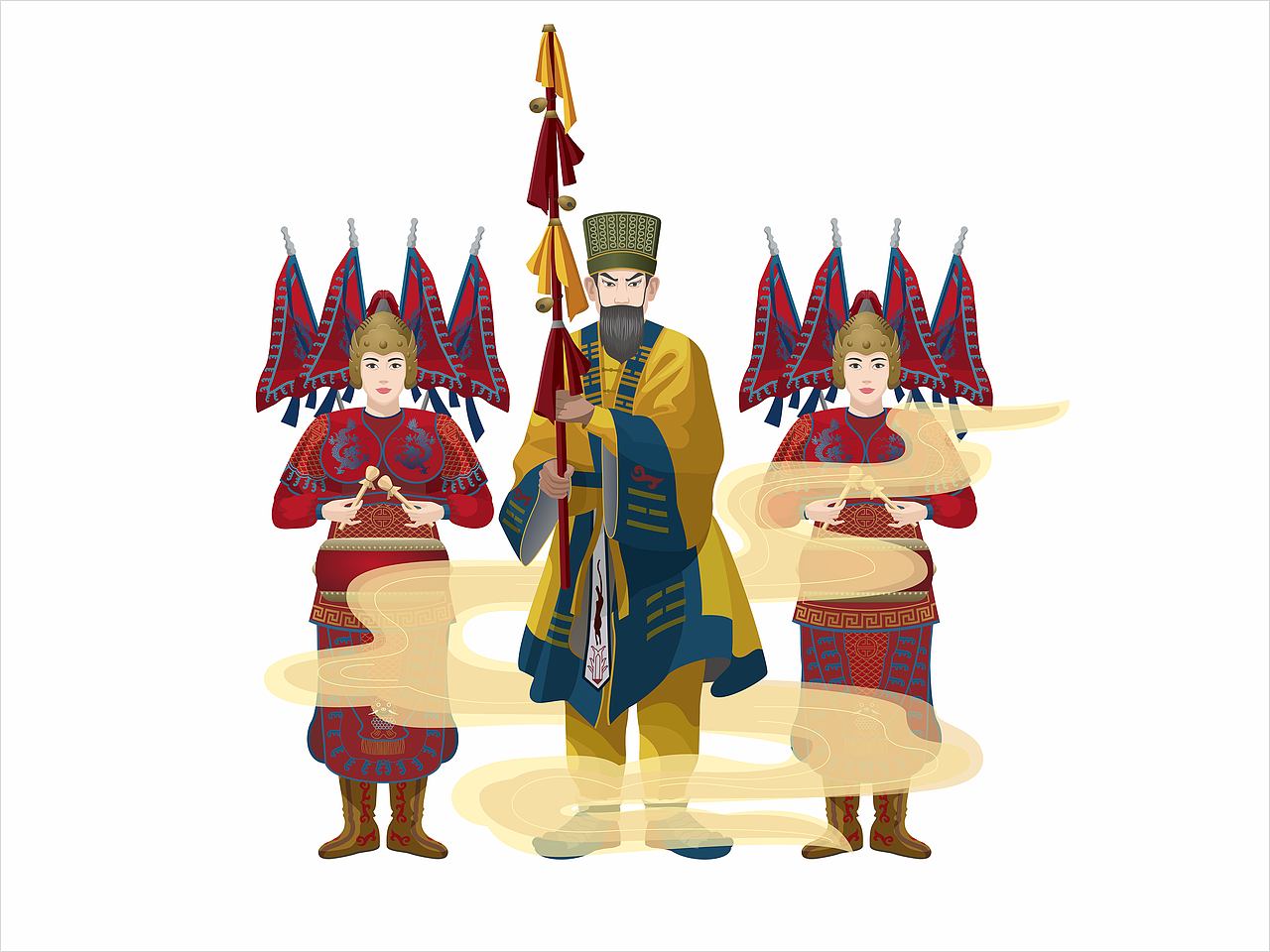 旅游地标插画（图ZMzE3MTcyMjA0） - 商业插画 - 站酷设计师易可原创素材 - 站酷ZCOOL