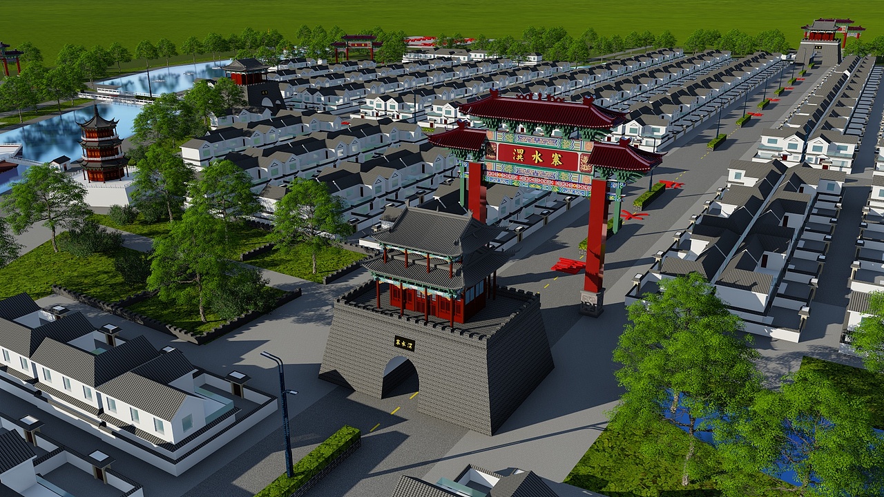景观鸟瞰图（图ZMzE1MjkxMjUy） - 建筑/空间 - 站酷设计师河南云德设计原创素材 - 站酷ZCOOL