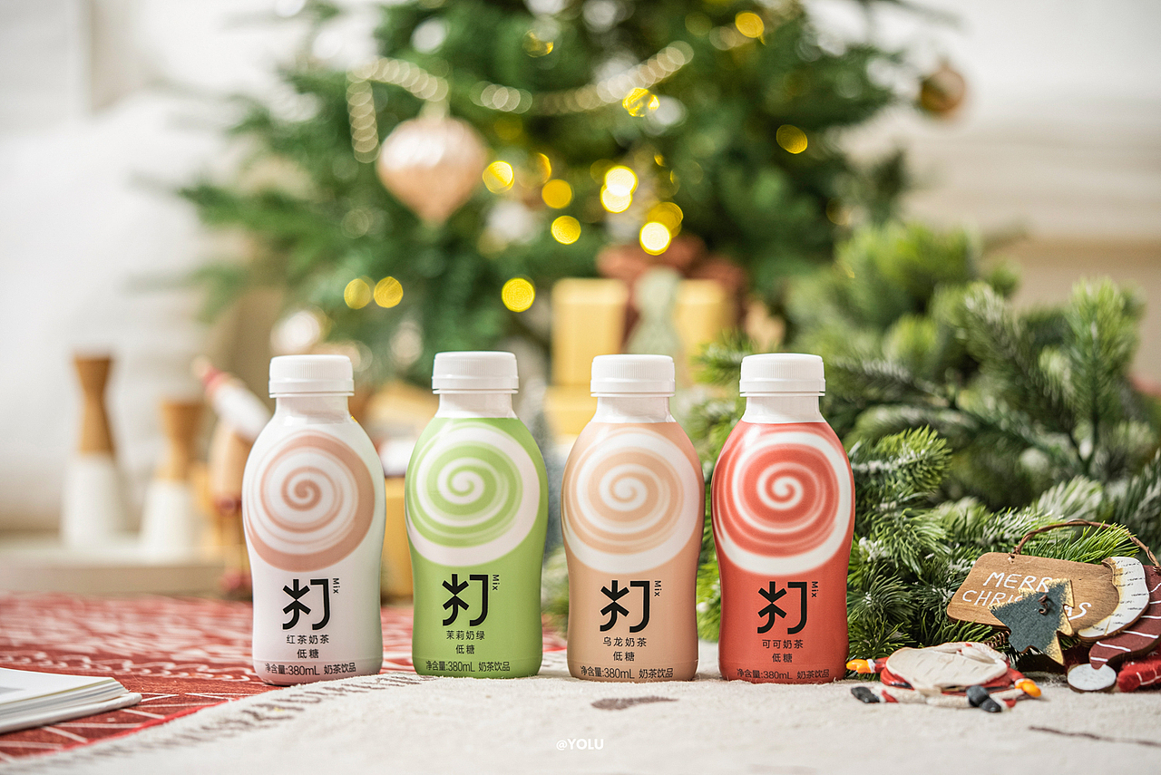圣诞节主题拍摄 X 农夫山泉打奶茶/餐具/圣诞包装