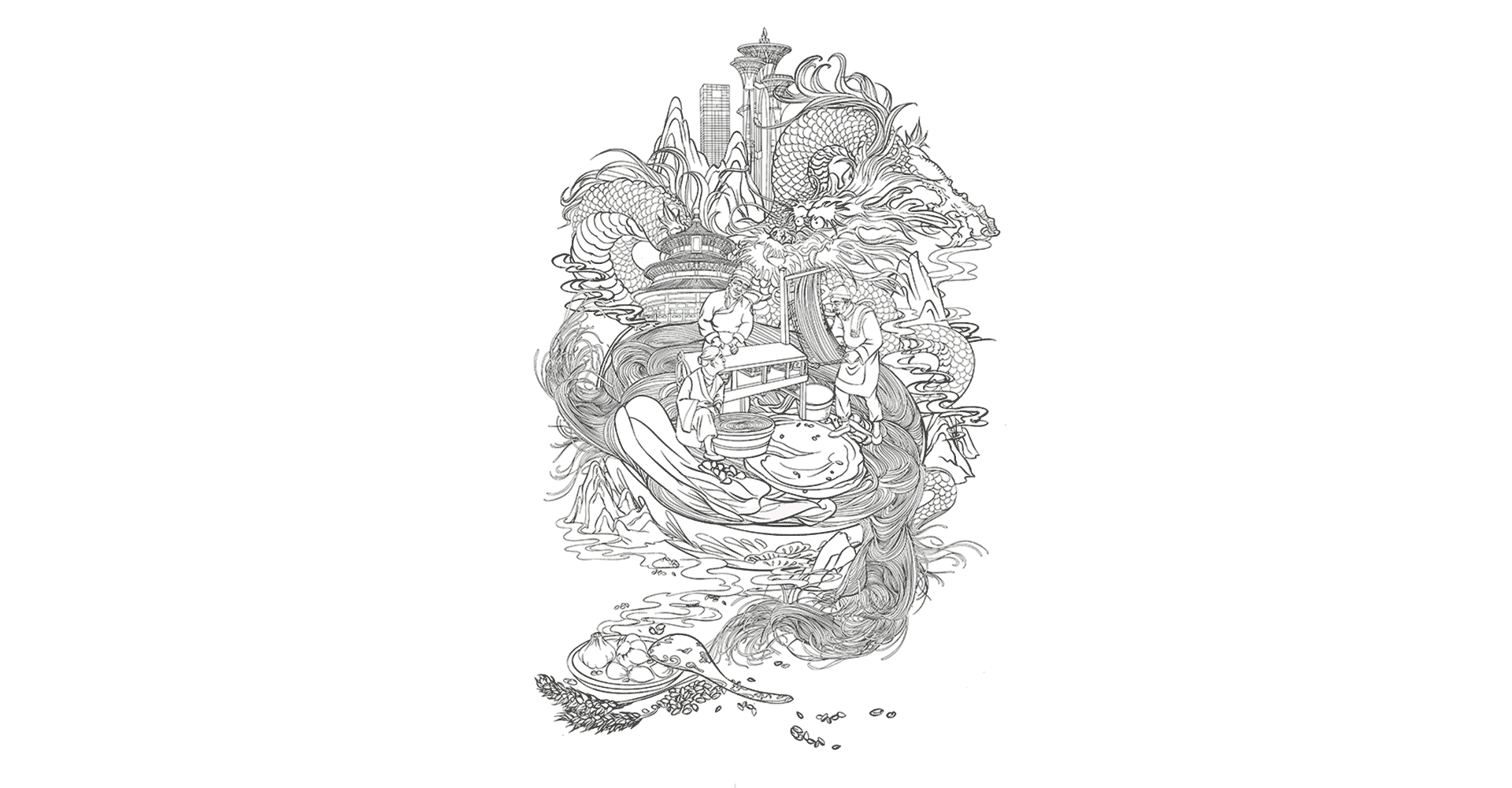 致敬非遗|非物质文化遗产系列插画(图ZMzI0MDM4Nzg0) - 商业插画 - 站酷设计师Yuxiny_原创素材 - 站酷ZCOOL
