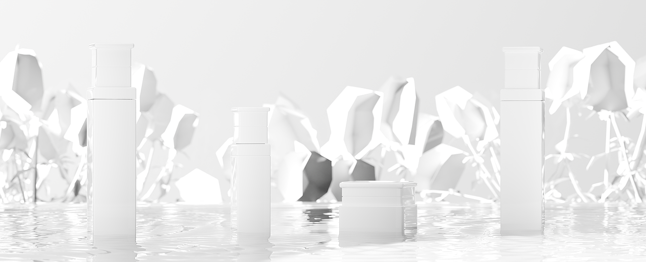 BLENDER 幂后护肤品系列海报渲染