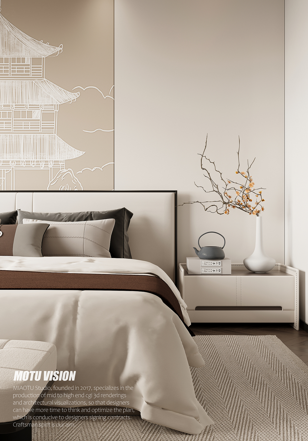 现代中式效果图表现（图ZMzU4NzA0NTc2） - 建筑/空间 - 站酷设计师喵图视觉工作室原创素材 - 站酷ZCOOL