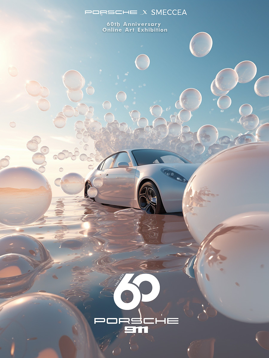 AIGC-保时捷911车型60周年线上ai艺术展