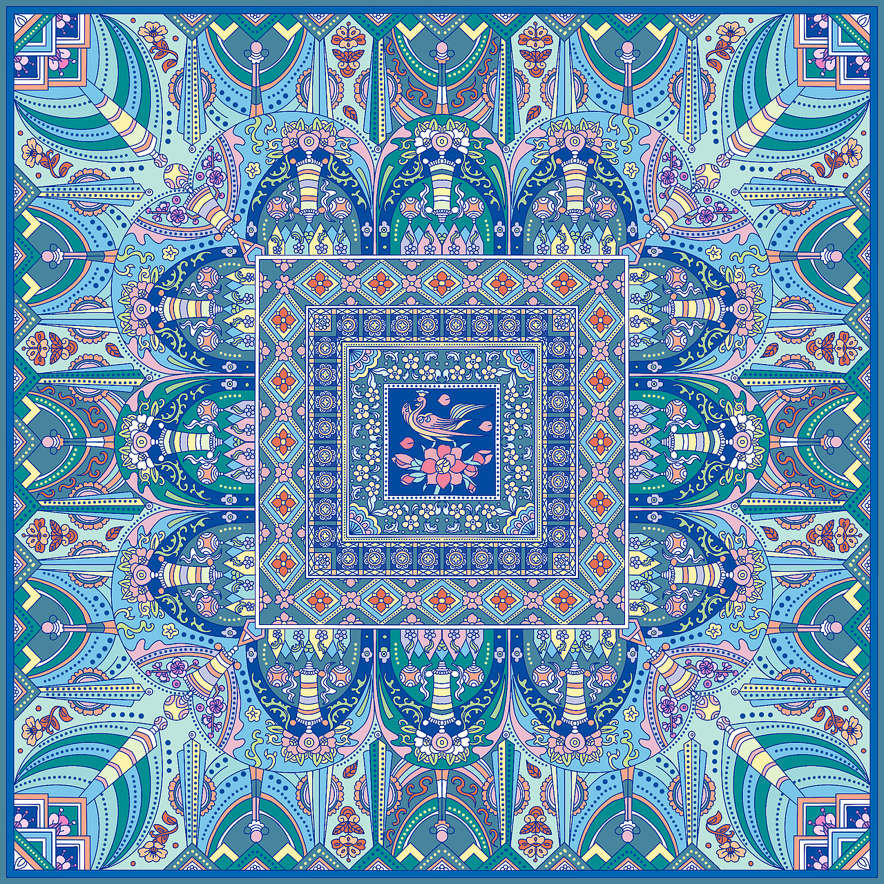 敦煌莫高窟藻井纹样设计