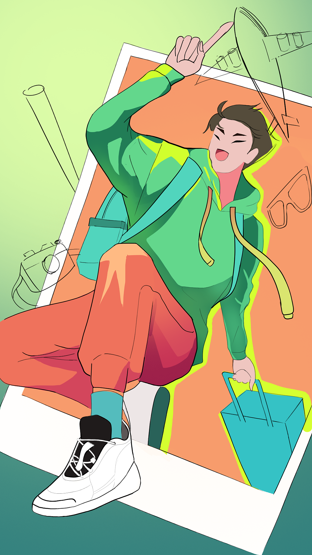 线稿-上色（图ZMzAwMzAxMTg4） - 商业插画 - 站酷设计师宝宝娘子原创素材 - 站酷ZCOOL