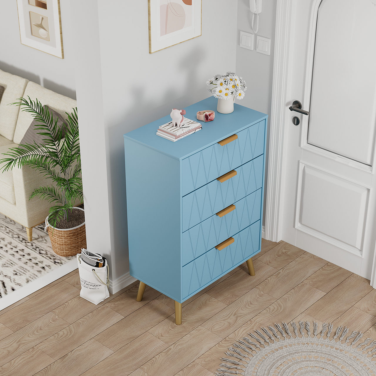 四抽柜建模渲染（图ZMzUxMTUzOTgw） - 产品 - 站酷设计师Wilber创意原创素材 - 站酷ZCOOL