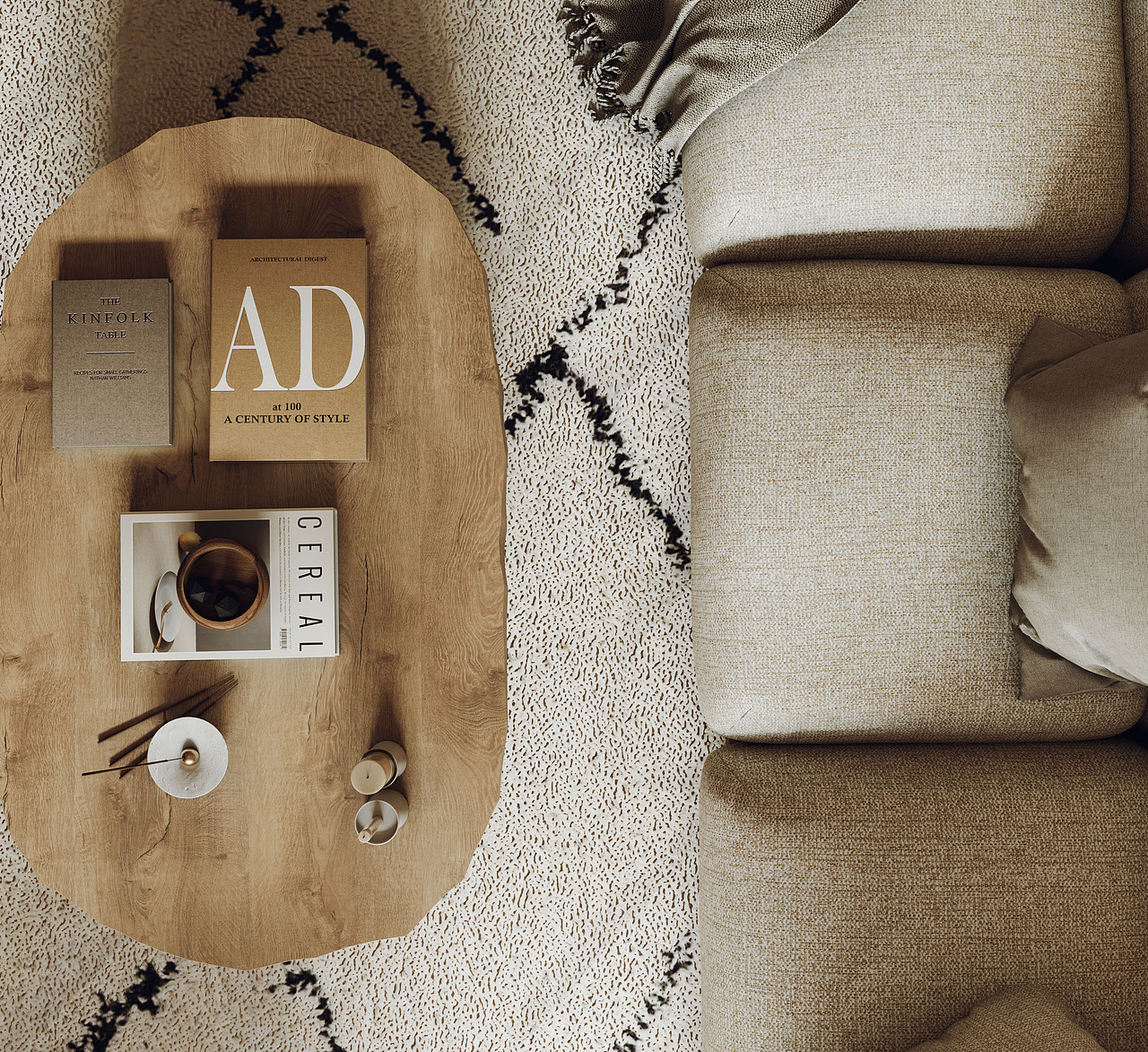 北欧原木风效果图表现