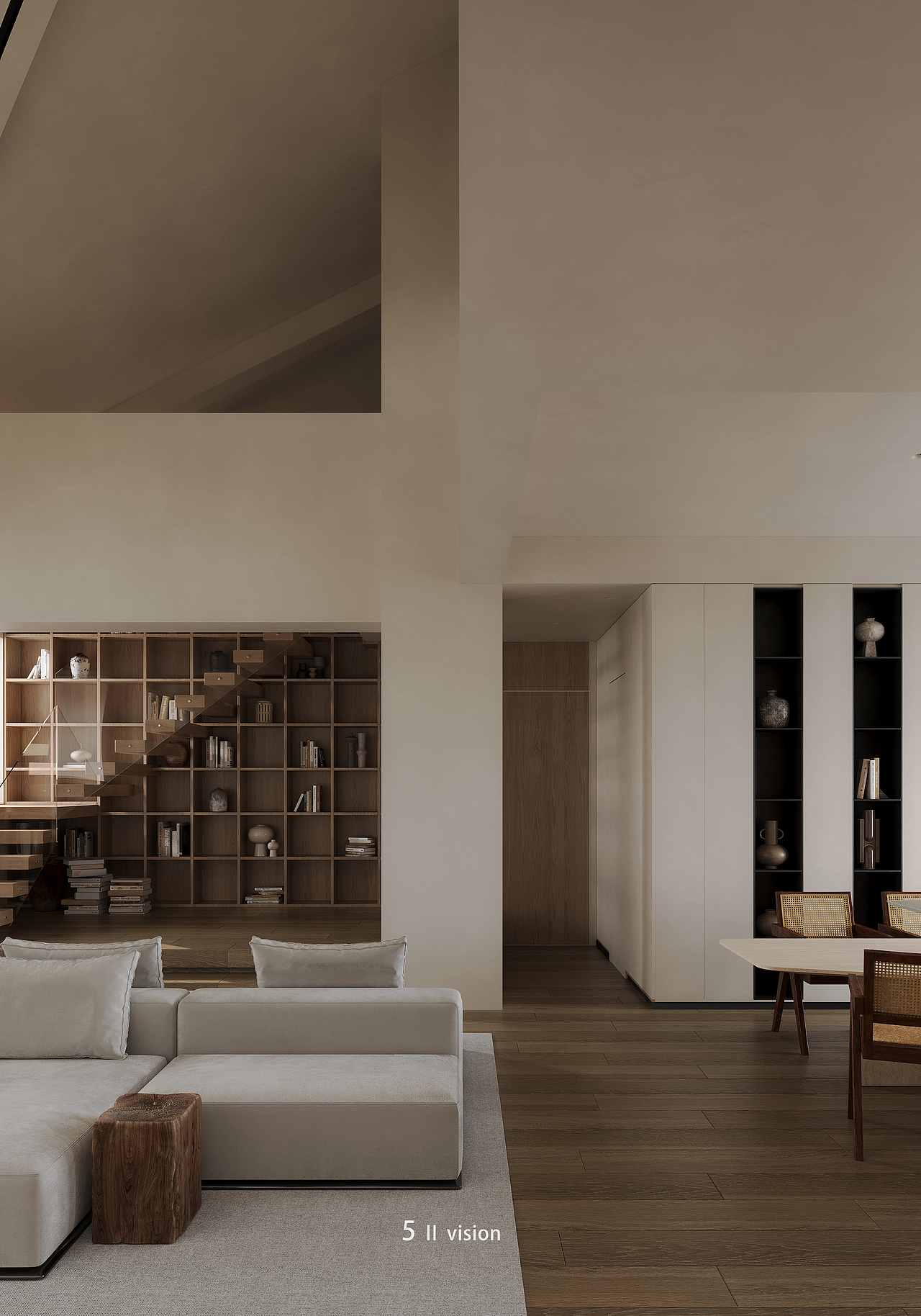 效果图表现——奶油实木风 5Ⅱ vision