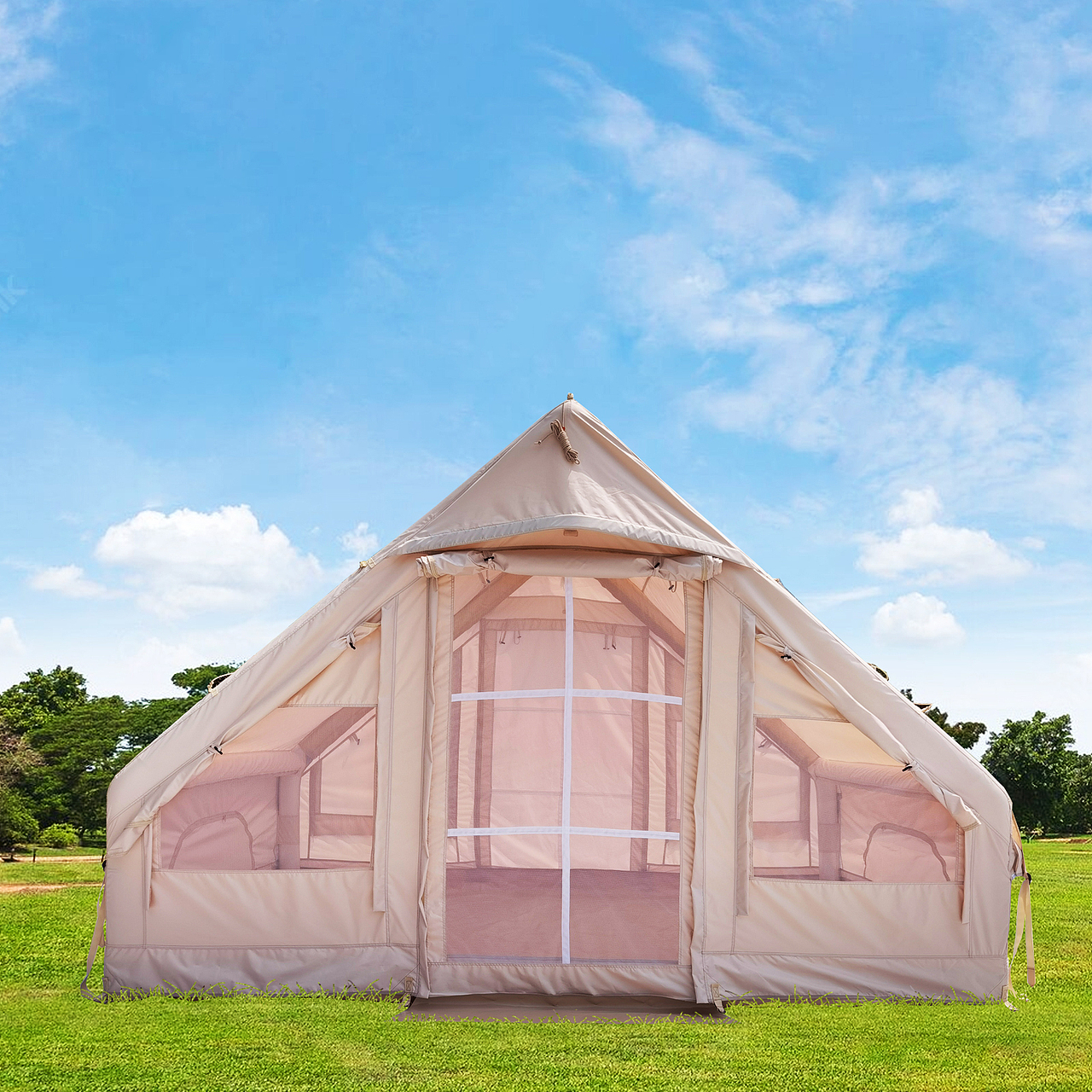 充气小屋帐篷亚马逊主图设计