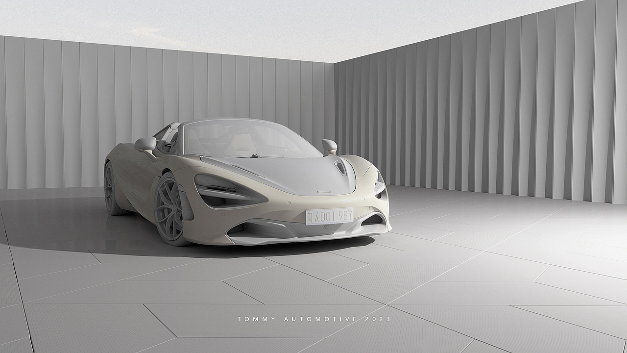 Mclaren 720S spider CGI