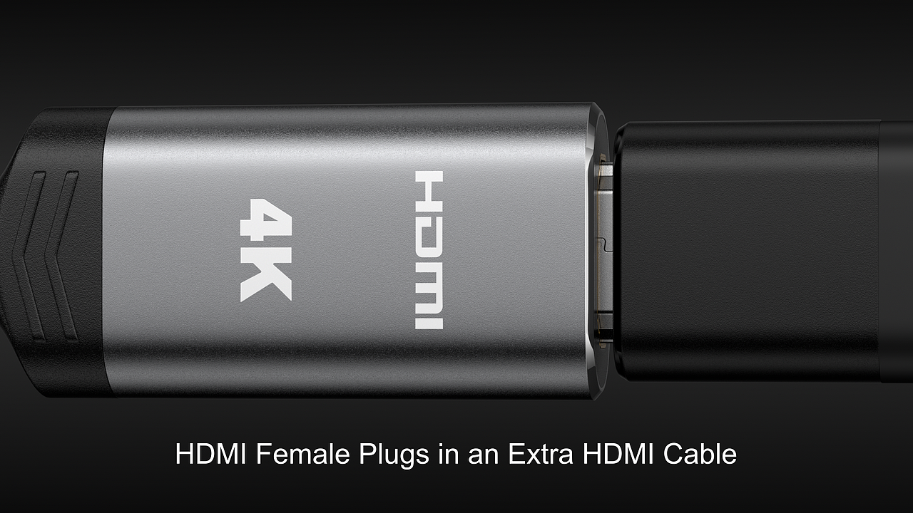 DP公转HDMI母 产品动画