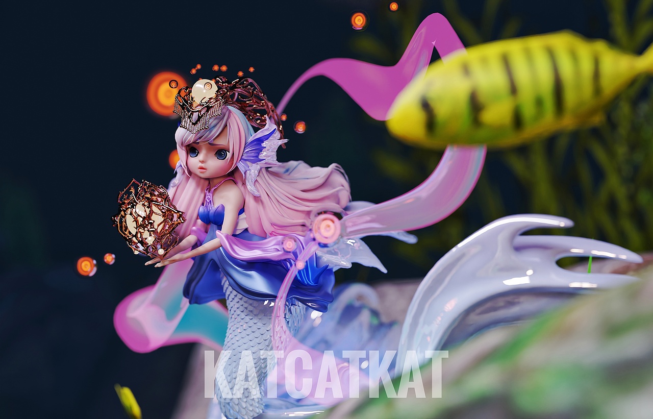 原创IP | Blender建模 |Betta 小美人鱼