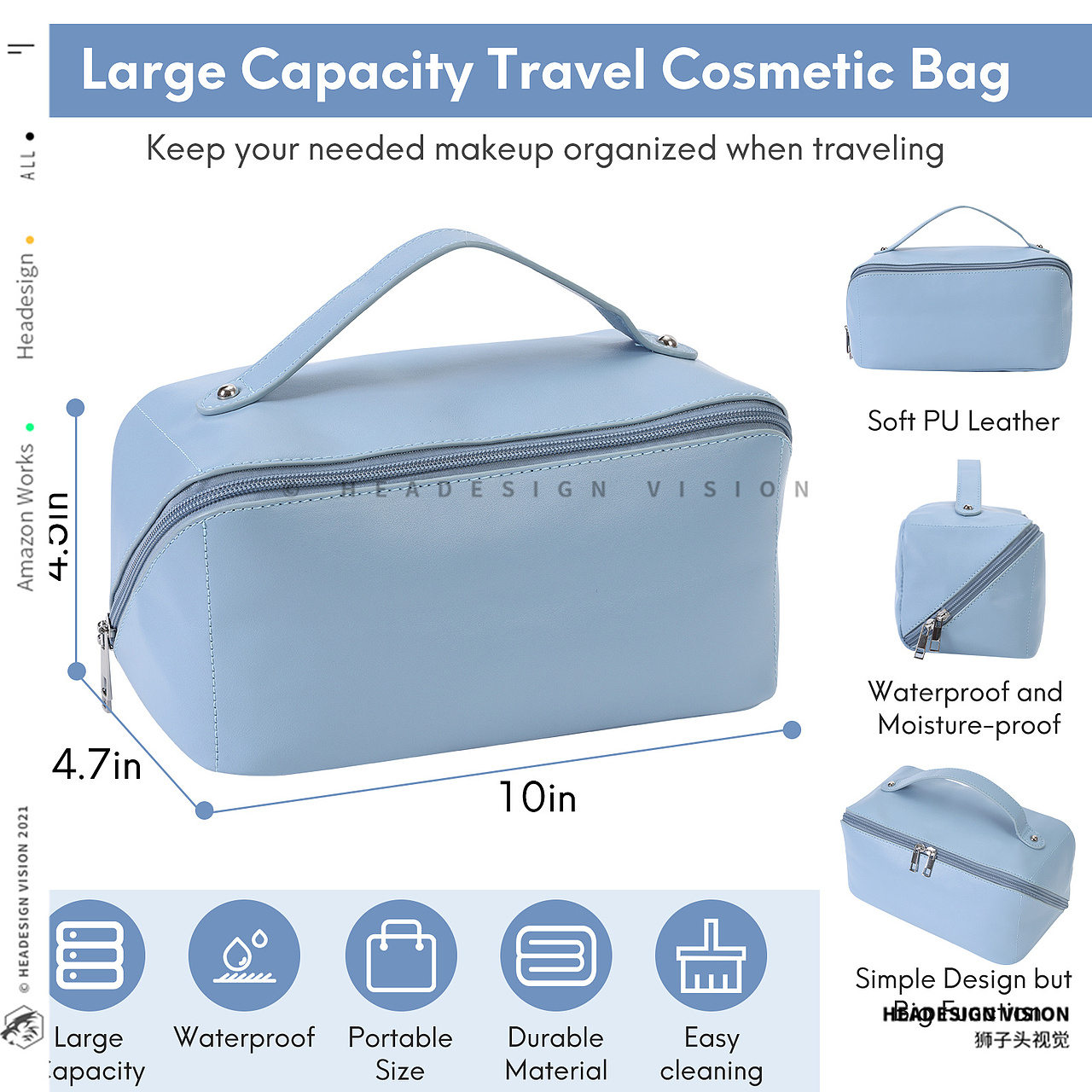 化妆包产品拍摄_主图设计_A+页面设计-狮子头视觉（图ZMzE2MDcyMDEy） - 电商 - 站酷设计师亚马逊主图设计原创素材 - 站酷ZCOOL