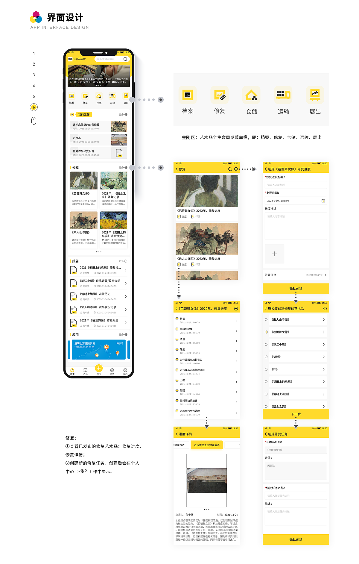 艺术品全生命周期APP（图ZMzMyNTQzMTUy） - APP界面 - 站酷设计师人生速写本原创素材 - 站酷ZCOOL