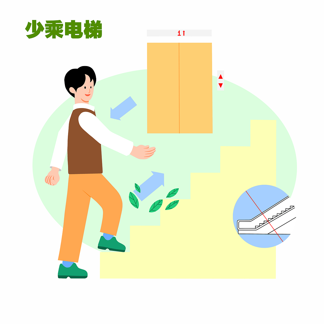 低碳生活插画（图ZMzAwMDA4NTc2） - 商业插画 - 站酷设计师artist_LiNk原创素材 - 站酷ZCOOL