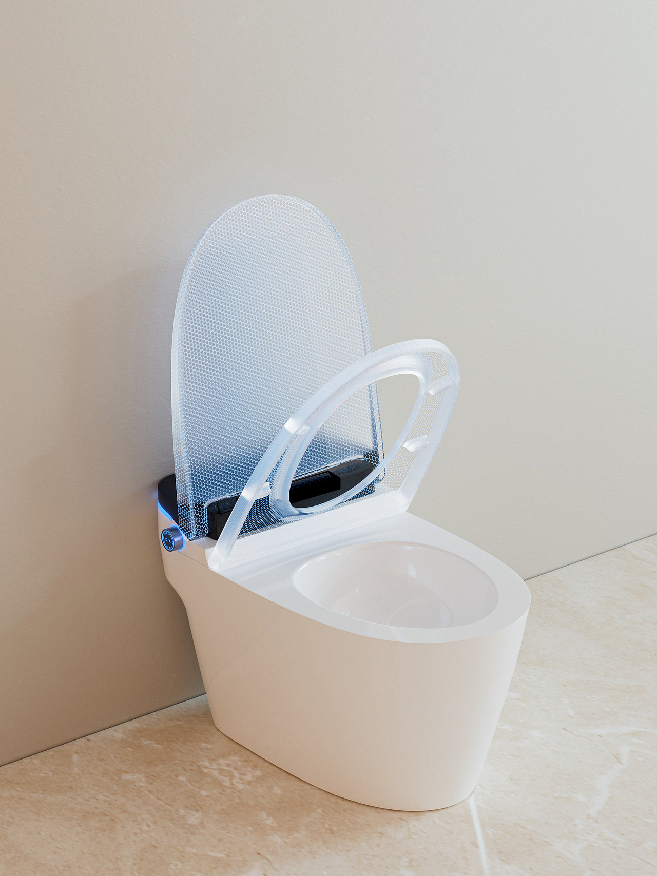 智能马桶场景渲染