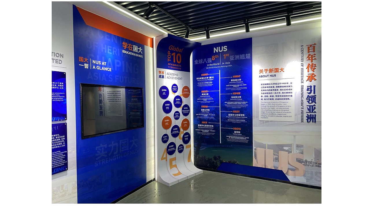 新加坡国立大学展厅