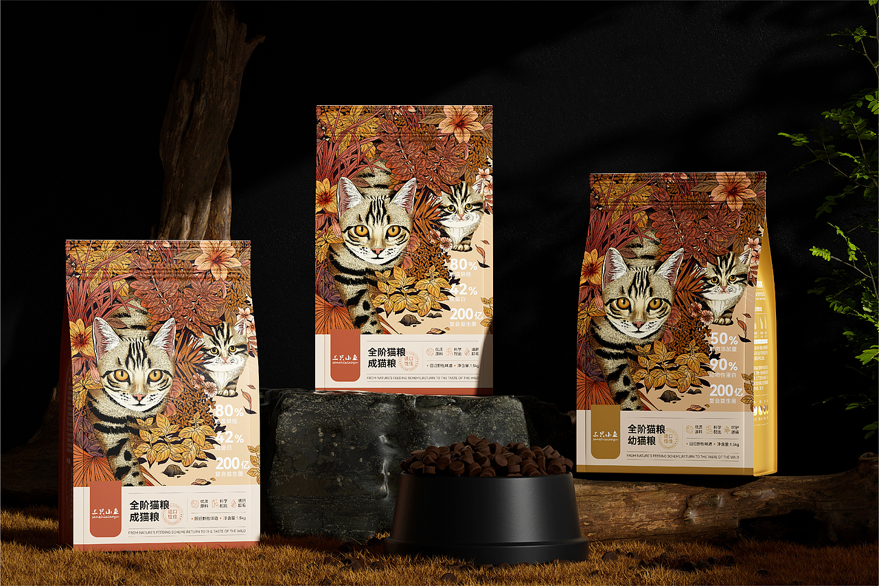 三只小鱼-全阶猫粮(图ZMzY5OTY5ODQw) - 包装 - 站酷设计师远见品牌设计原创素材 - 站酷ZCOOL