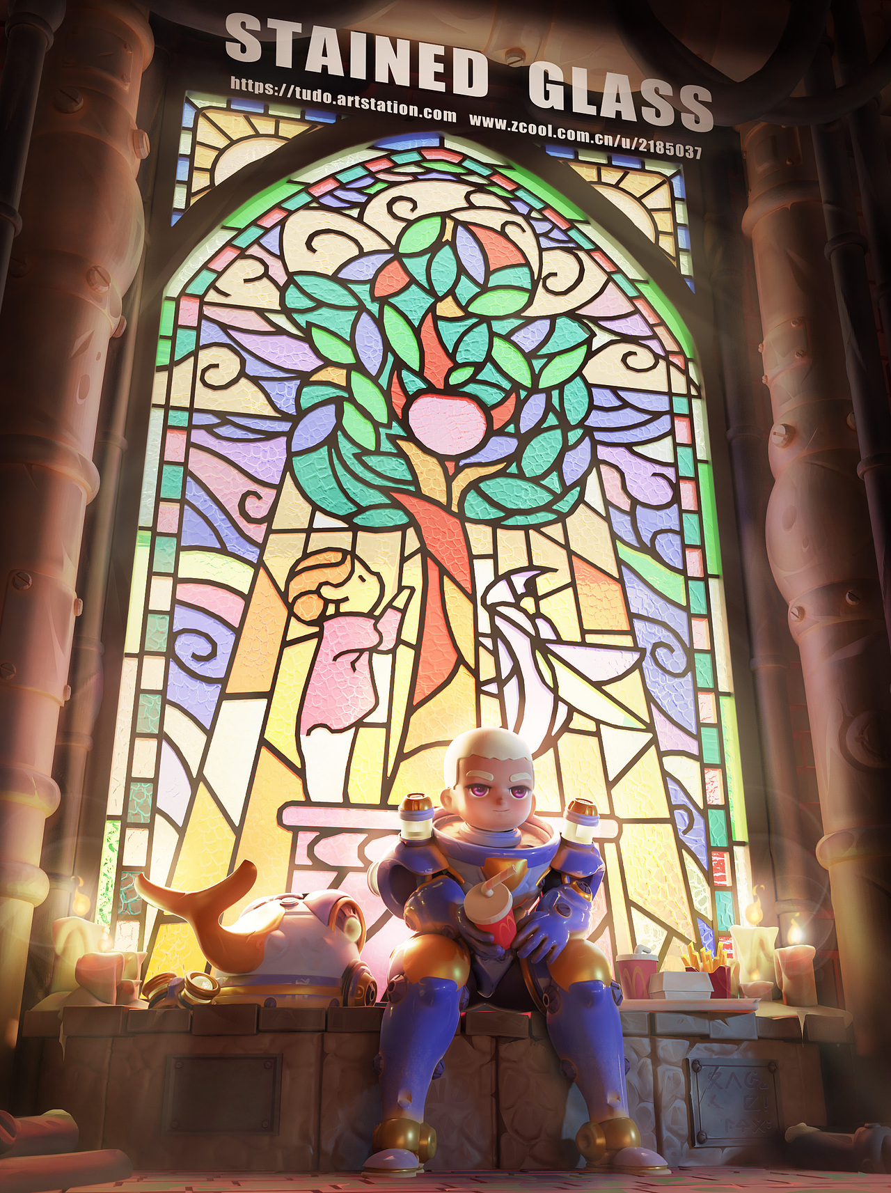 甲壳机动队-窗花（图ZMzI4ODUzMDA0） - 游戏原画 - 站酷设计师土豆毅原创素材 - 站酷ZCOOL