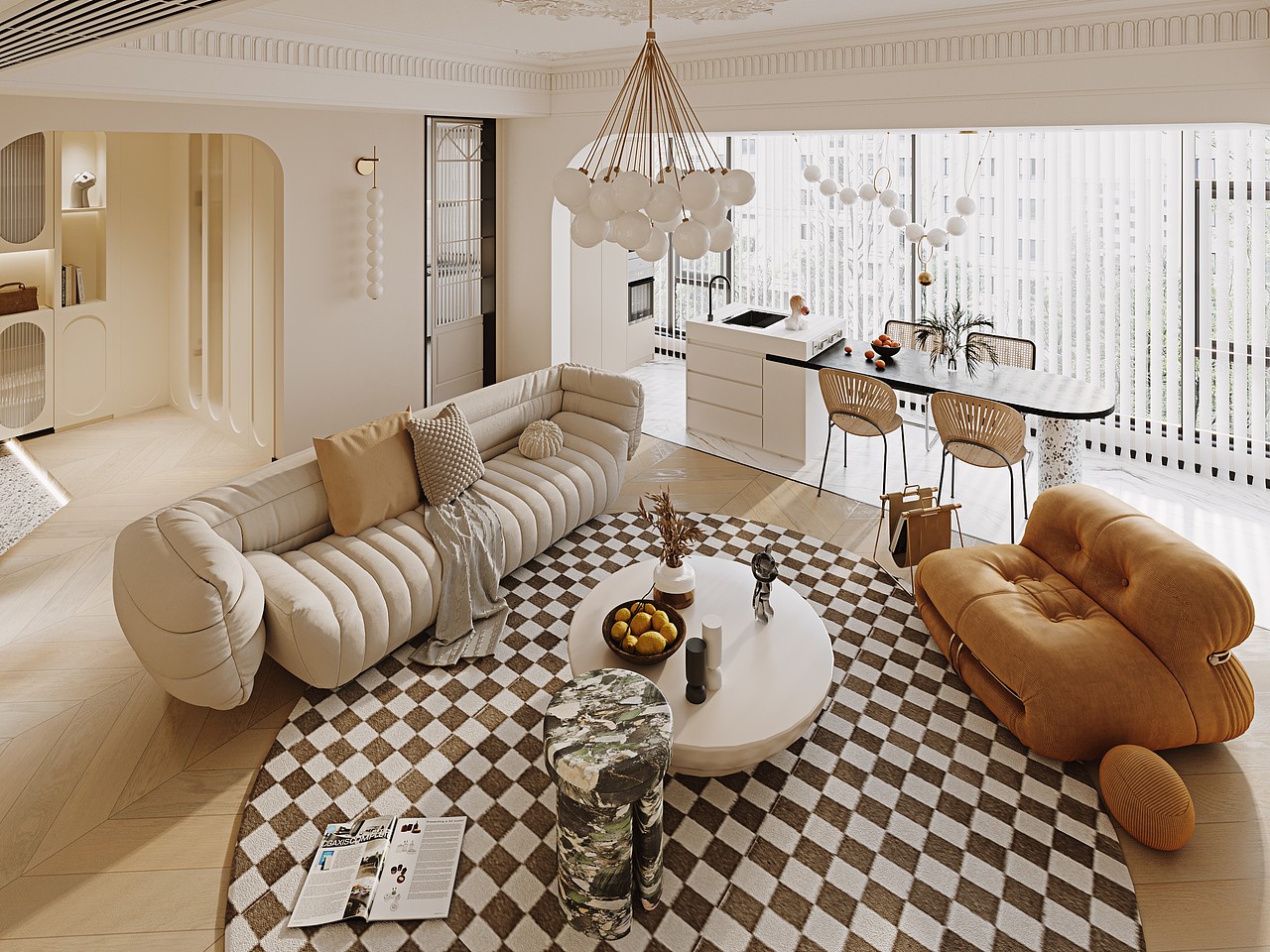 暖色系的奶油网红风（图ZMzIzMDM3MTg4） - 家装设计 - 站酷设计师就叫我奕凡原创素材 - 站酷ZCOOL