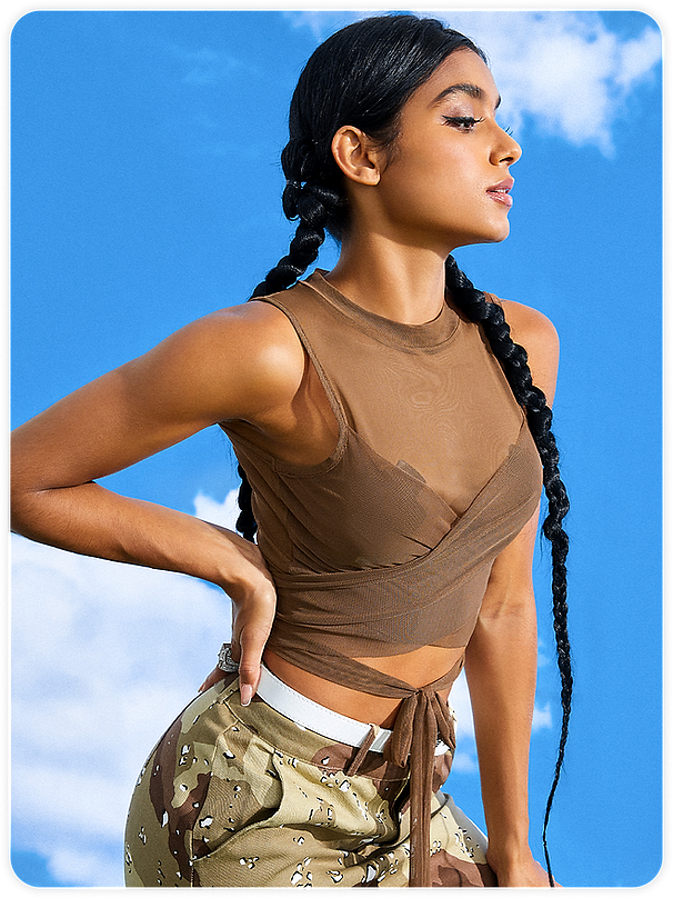 小麦色辣妹 服装拍摄