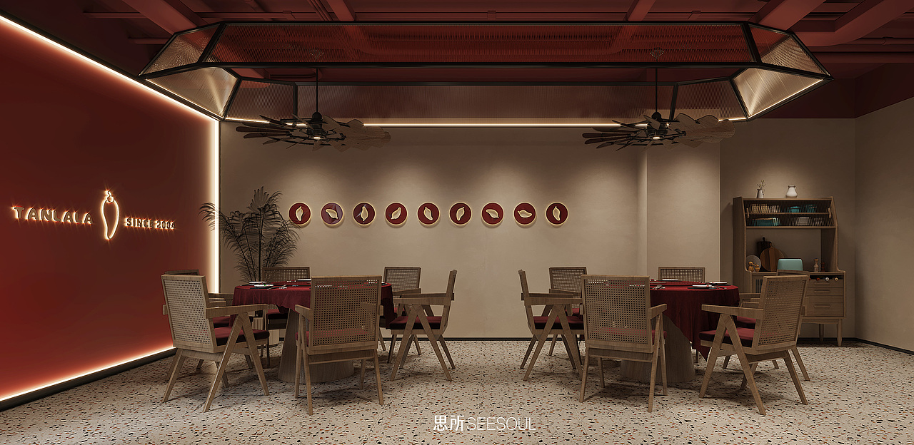 谭辣辣餐厅|思所设计（图ZMjk3NDM4NjEy） - 酒店餐饮设计 - 站酷设计师思所设计殷超原创素材 - 站酷ZCOOL