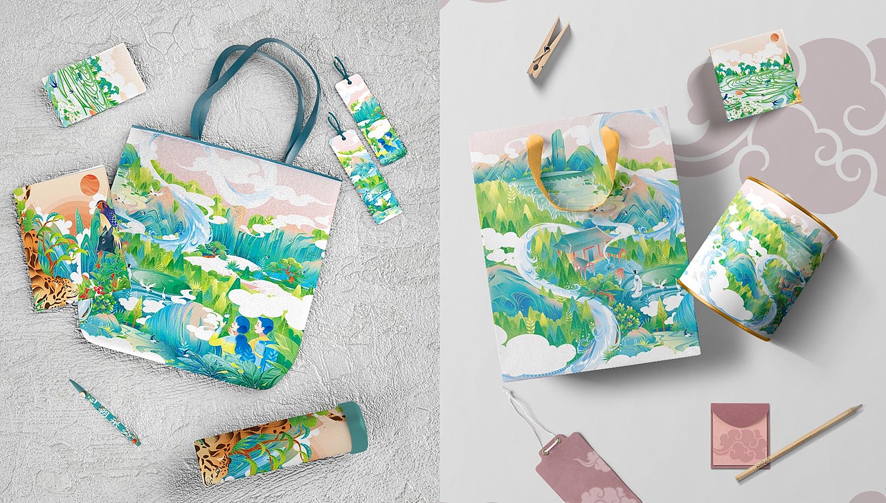 《入画丽水》原创插画