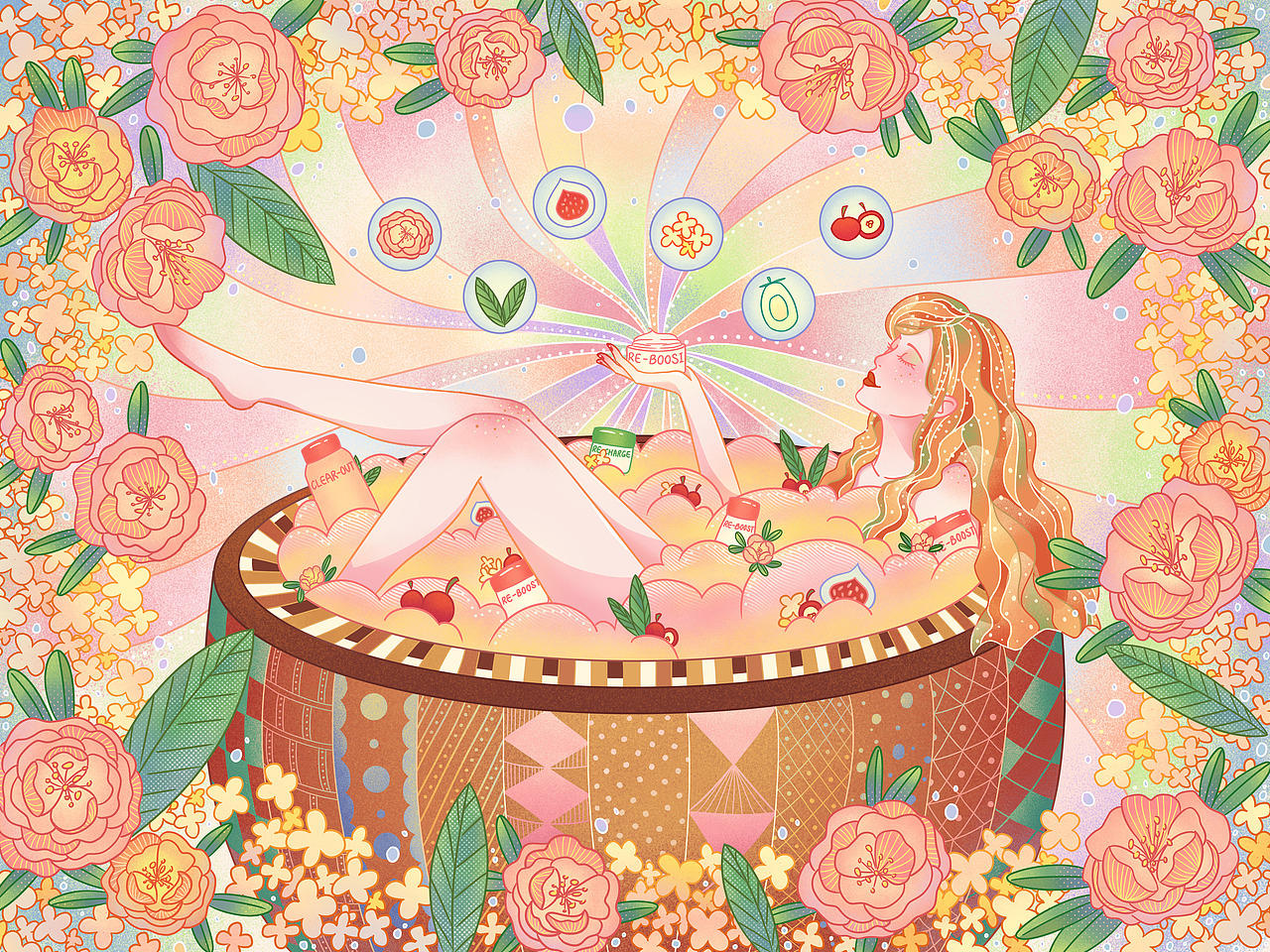 #my CLARINS寻找天然好食肌# 让肌肤也泡个澡