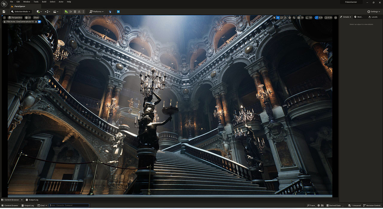 UE5 巴黎歌剧院 次时代游戏环境 | Demo下载