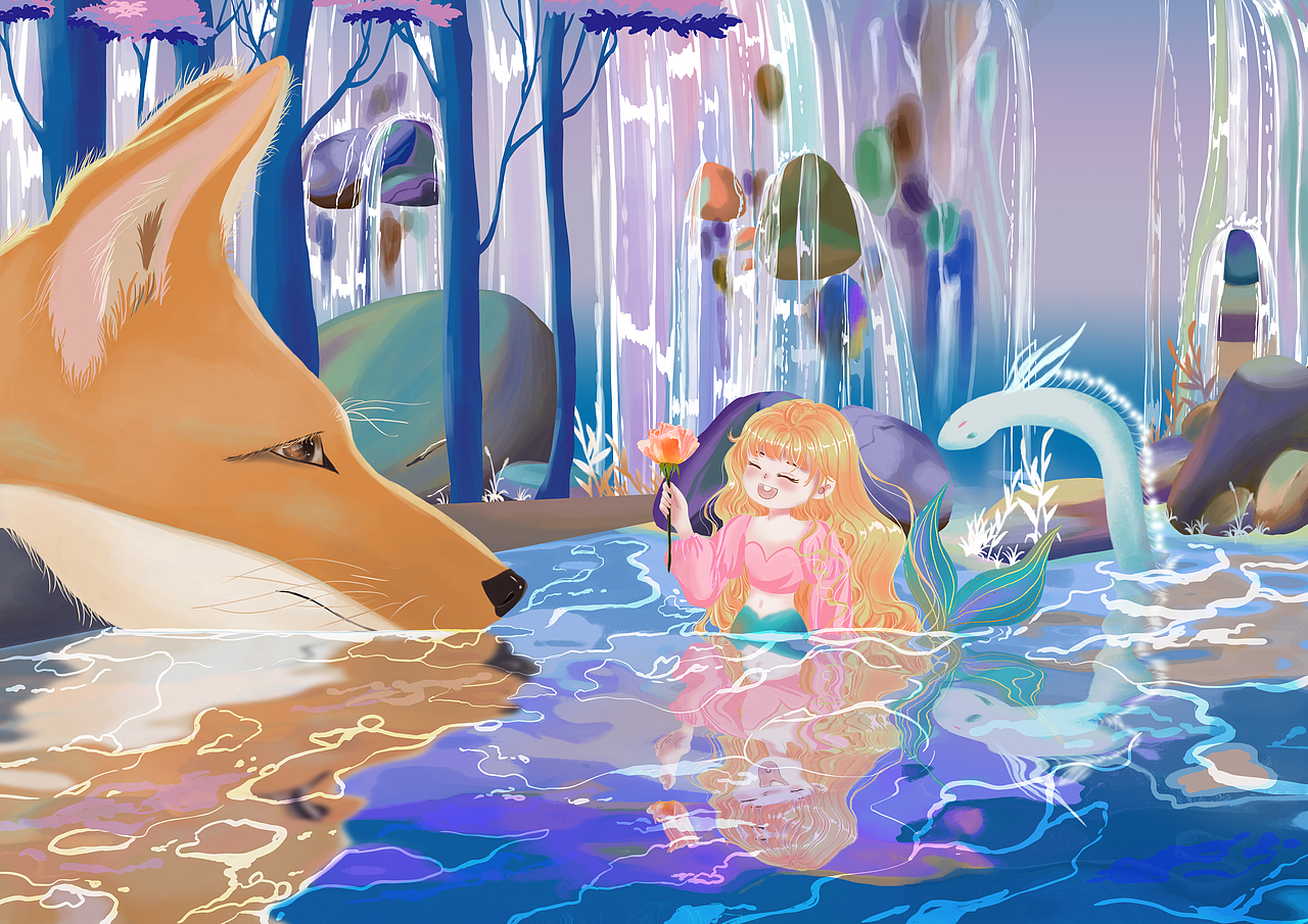 小小鱼的夏天（图ZMzEwMzgzMzE2） - 创作习作 - 站酷设计师amber晏原创素材 - 站酷ZCOOL