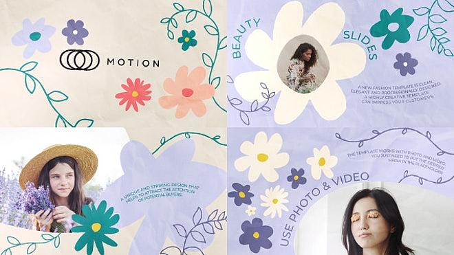 AE模板|花卉花朵开花时尚创意版式设计摄影拍摄业务