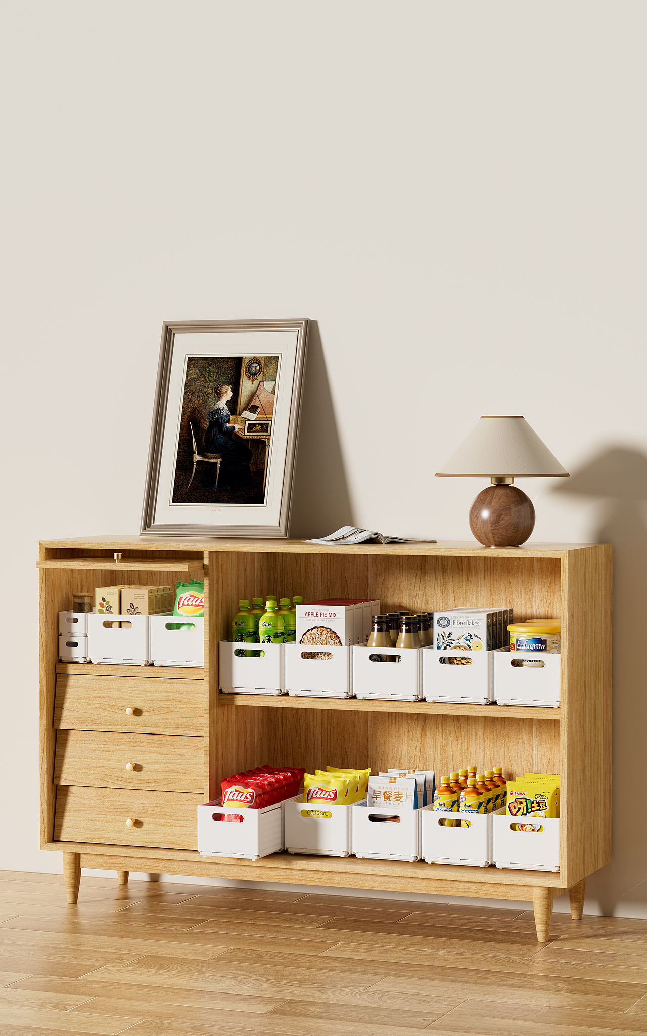 C4D建模渲染 - 天猫橱柜收纳盒