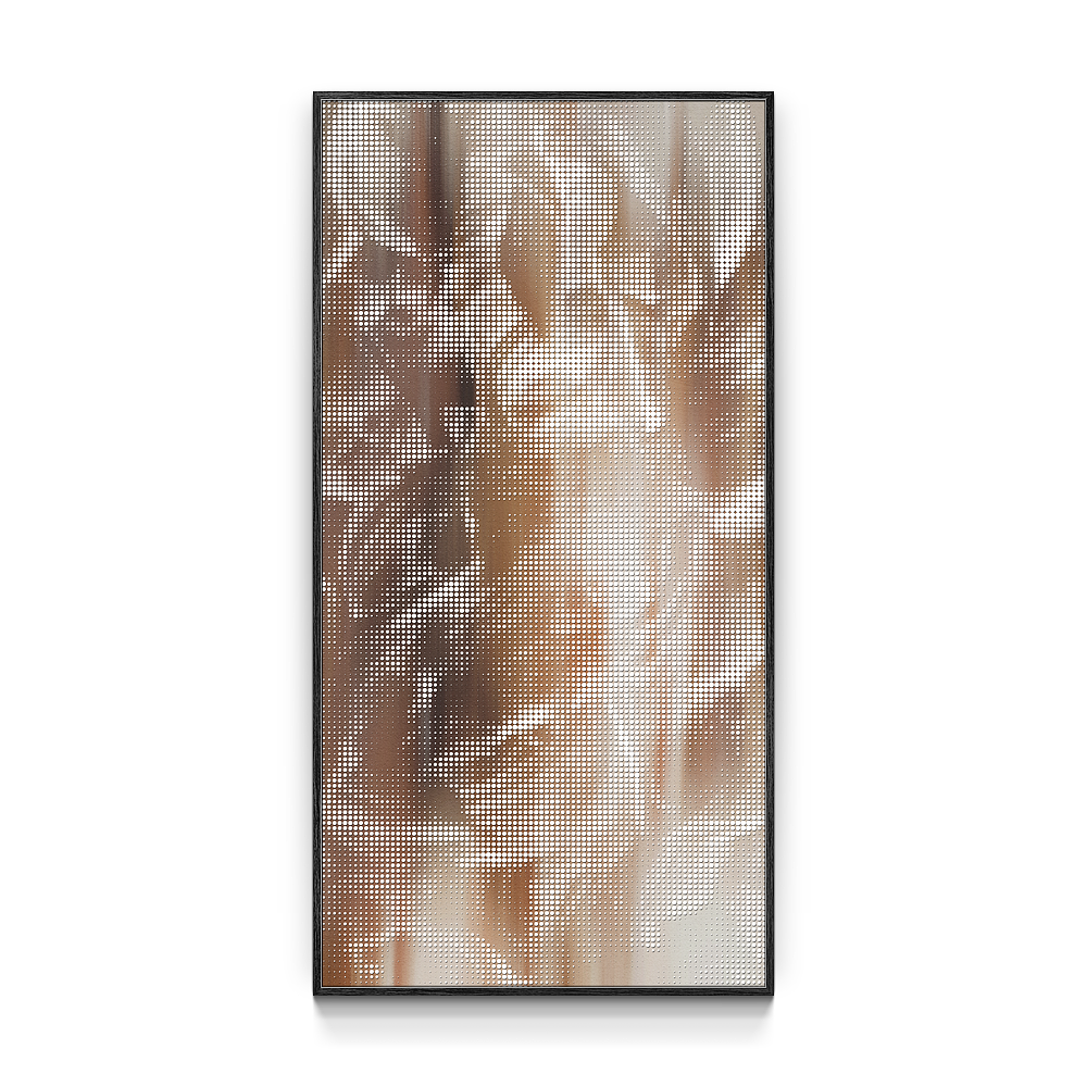 玄关立体浮雕肌理画