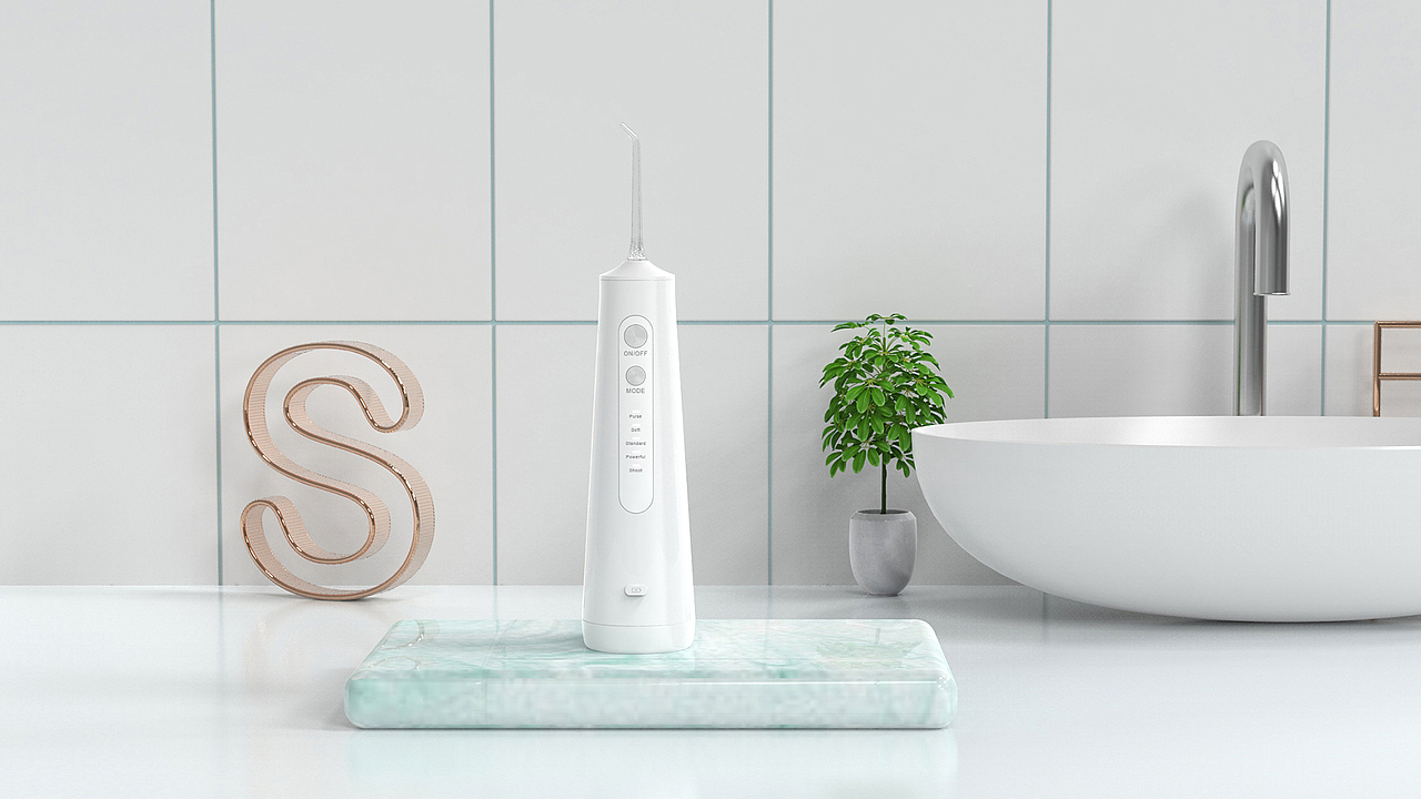 冲牙器产品3D场景渲染