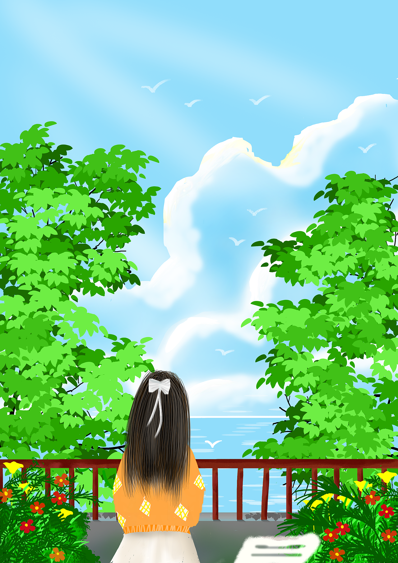 扁平风插画（图ZMzI4MjAyOTYw） - 创作习作 - 站酷设计师盈雨原创素材 - 站酷ZCOOL