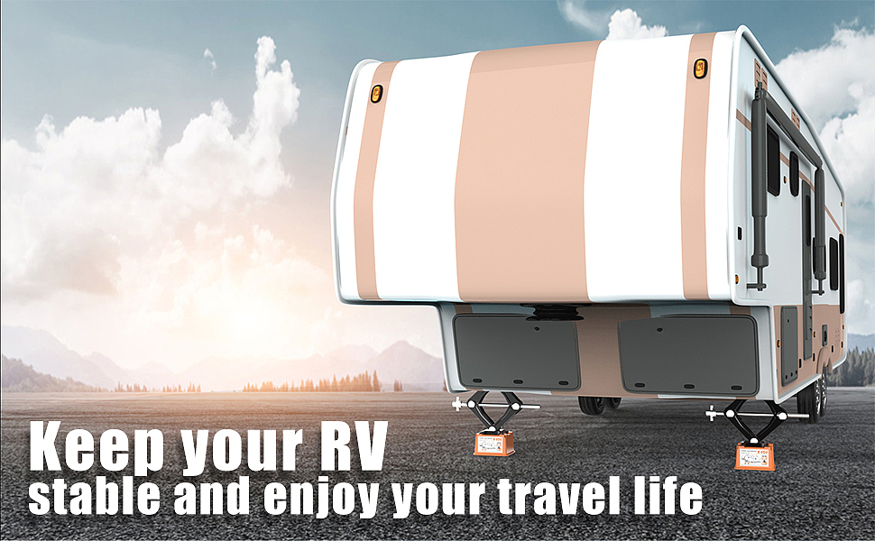 房车千斤顶垫子建模渲染套图