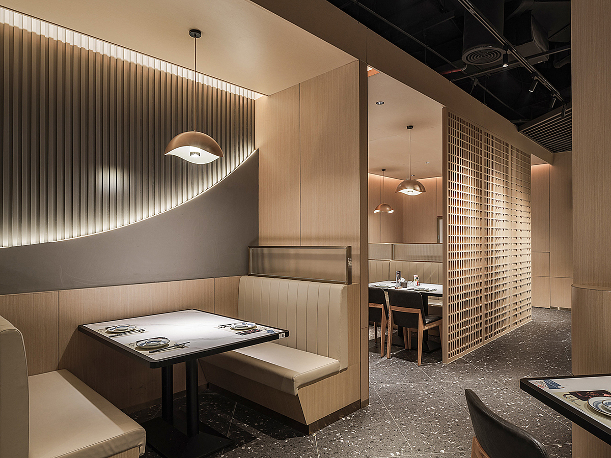 广州餐厅设计,“一艘大船”开进了大渔铁板烧自助餐厅