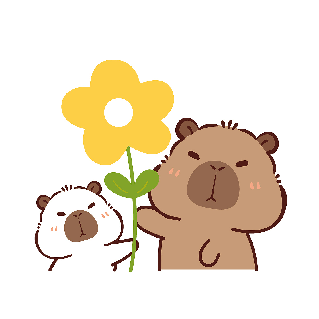 卡皮巴拉插画图片节日快乐母亲节快乐送你一朵小红花（图ZMzY5MTU5MjI0） - 商业插画 - 站酷设计师阿茹生肖IP原创素材 - 站酷ZCOOL