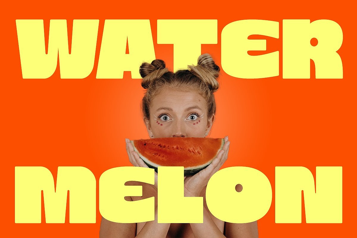 趣味时尚酸性圆角粗体字大字报海报标题英文字体