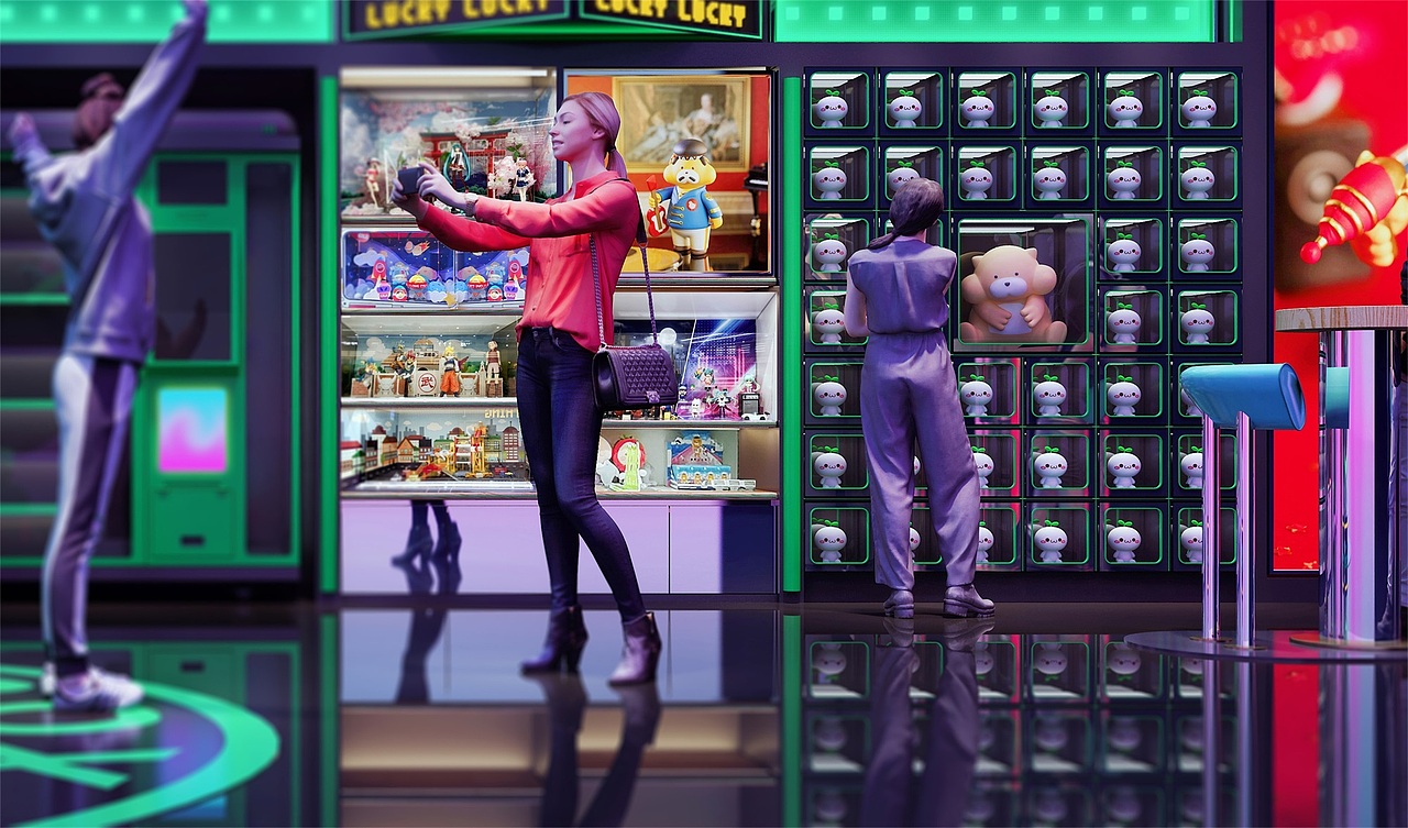 “魔方盒”盲盒模块概念终端