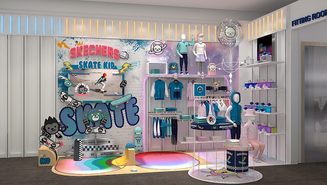 Skechers儿童厅房 店内陈列（图ZMzA5NjYxMDUy） - 展陈设计 - 站酷设计师landslot原创素材 - 站酷ZCOOL