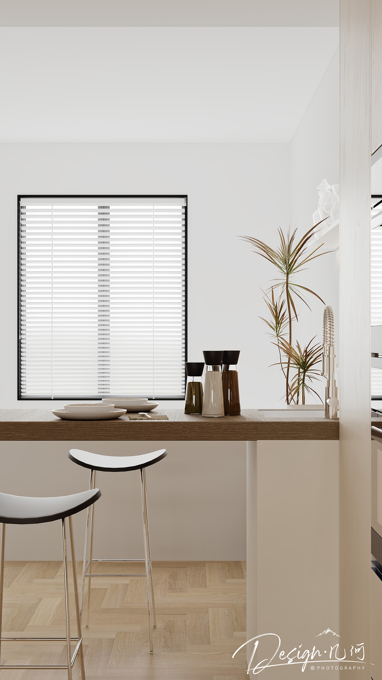 几何空间视觉表现 | 绿地内森庄园现代客餐厅